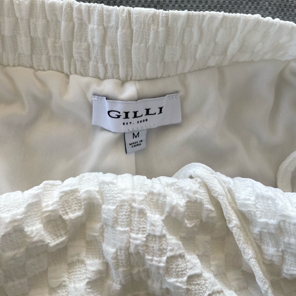 Vici Checked White Short Drawstring - image 3